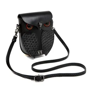 Chic Vintage Owl Shaped Women's Shoulder Bag, PU Leather Material, Stylish Owls Design, Perfect Gift for Her