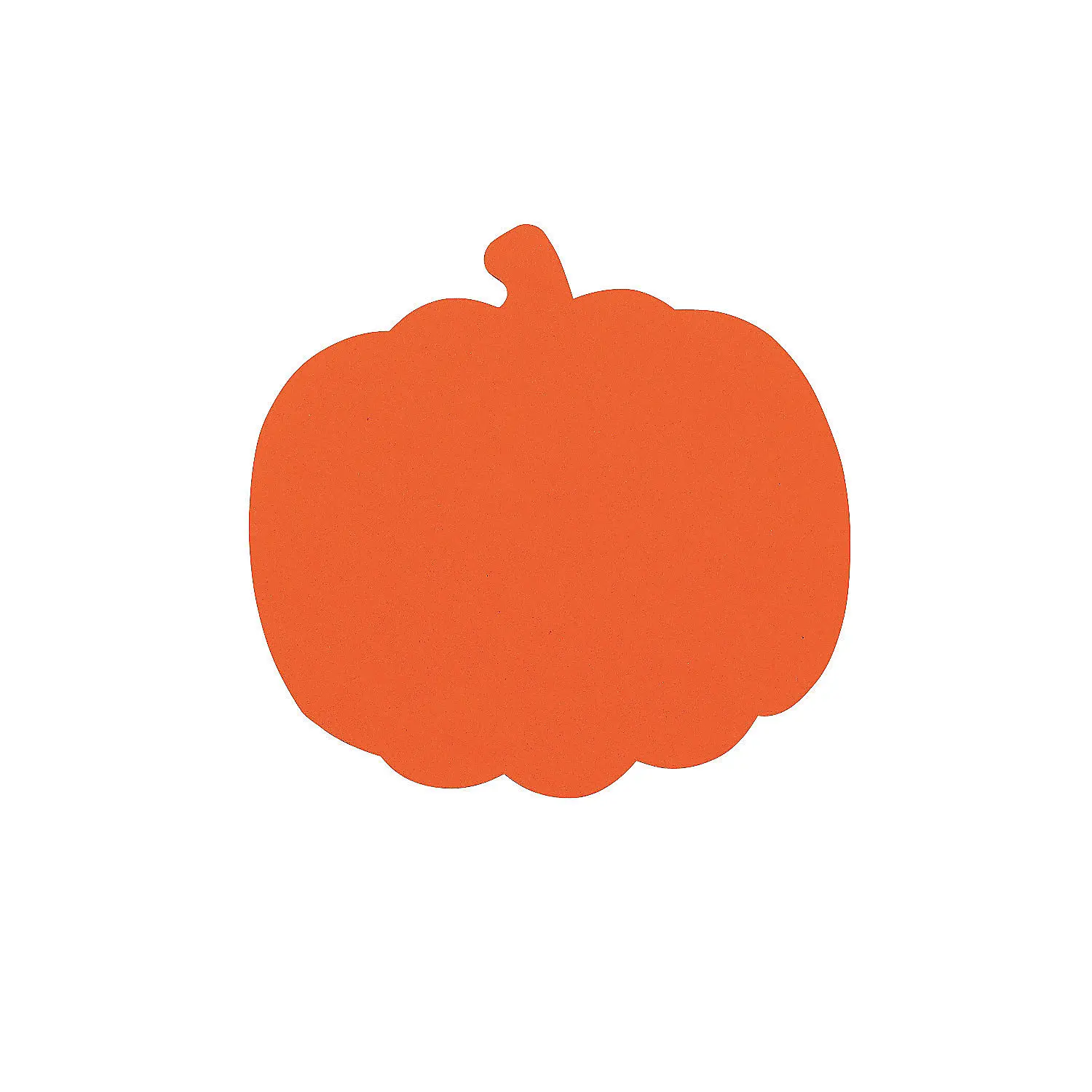 8" Jumbo Classic Orange Pumpkin-Shaped Lightweight Foam Cutouts - 24 Pcs, Halloween Festival Decoration, DIY Scrapbooking & Stamping Supply