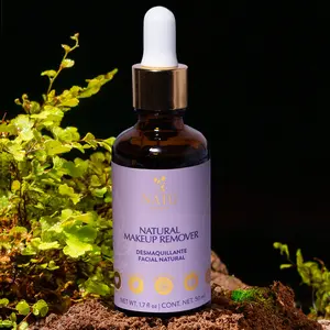 Natural Makeup Remover Cleansing Oil by Natu Botanicals – Gently Dissolves Makeup, Sunscreen & Impurities | Nourishing, Non-Greasy, Hydrating Formula for All Skin Types | Vegan & Clean