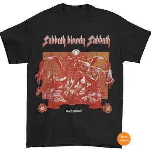 Black Sabbath Bloody Sabbath Album Art T-Shirt, Heavy Metal Band Graphic Tee, Vintage Rock Merch, Concert Wear, Unisex Streetwear, Menswear Top