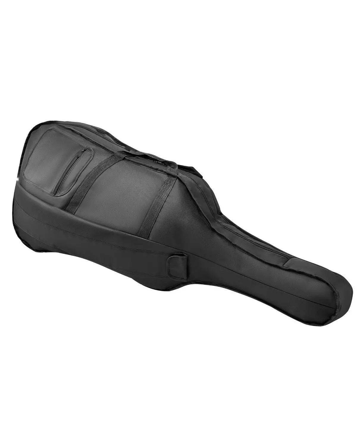 Portable Composite Carbon Fiber 4/4 Full-Size Violin Case, Black Carrying Bag with Padded Interior, Weather-Resistant Durable Exterior, Lightweight Shock-Absorbent Shell, Secure Bow Holder, and Travel-Friendly Design