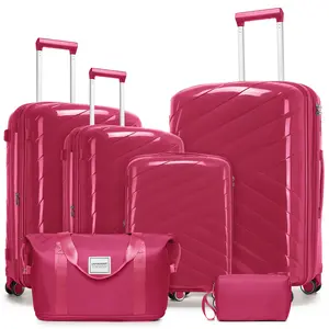 Luggage 6 Piece Sets Hardside Expandable Suitcases  (Only 24/28inch) with Spinner Wheels TSA Lock, Lightweight Travel Carry On Luggage Sets,ABS large capacity travel suitcase set