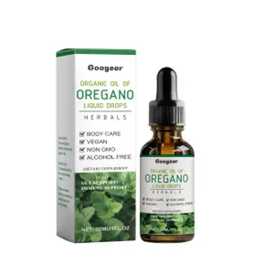 Googeer Digestive And Intestinal Health Drops, Organic Oregano Oil Drops Treatment