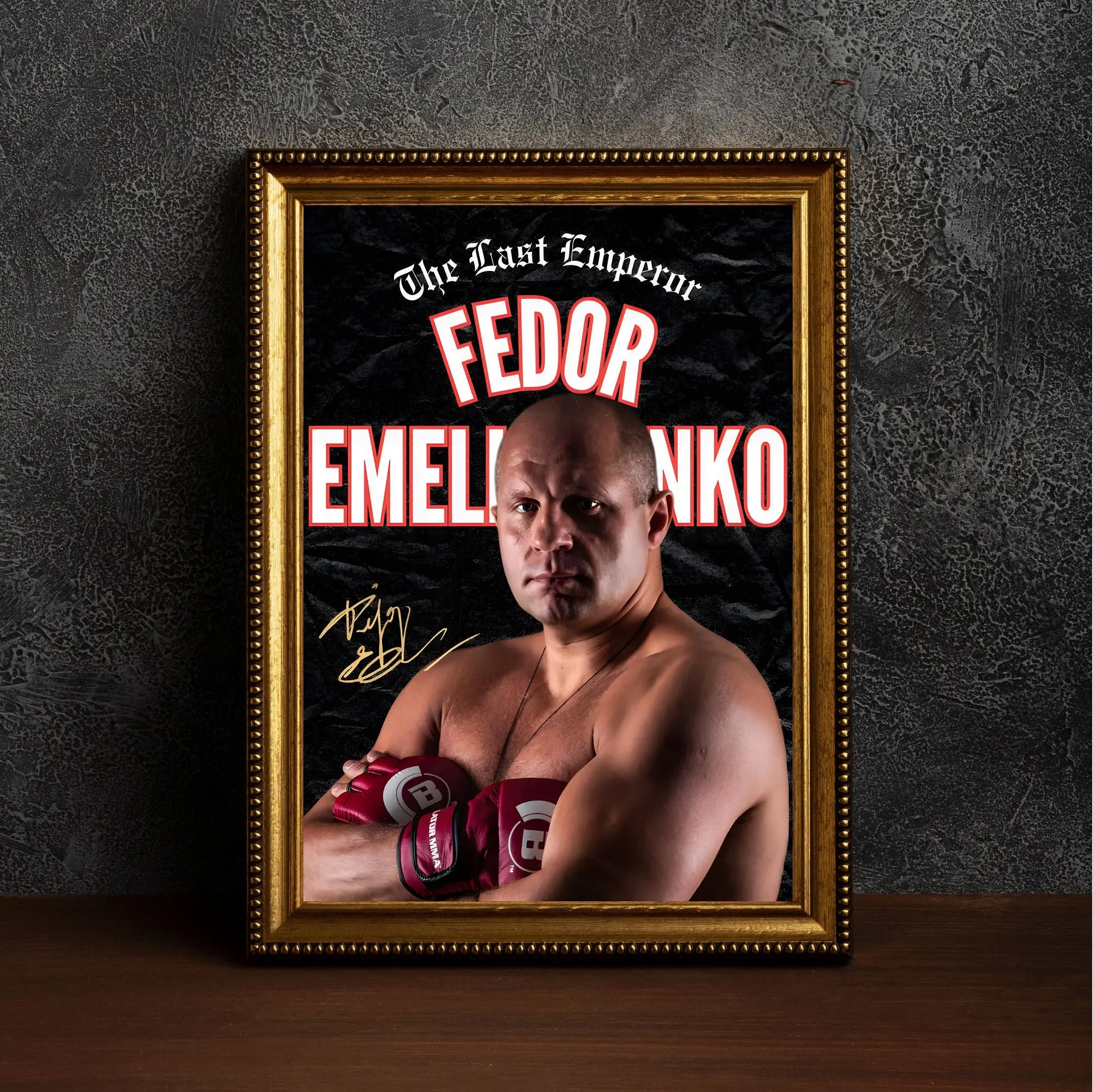 Poster Fedor Emelianenko | Boxing | Mma | K1 | Wall Poster | Wall Art | Interior Decoration | Print Boxing | High Quality Paper Print | Unframe