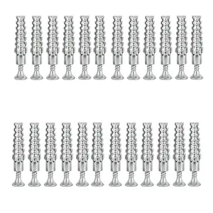 24- Hollow Wall Expansion Screw Set with Screws, Loose Hinge Hole Repair Tool, Suitable for Concrete, Hollow Walls, , and Hinge Hole Repairs (6x32mm) ()