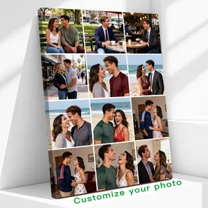 Custom Photo Canvas Painting Frame - Customizable Wall Decor | Turn Your Favorite Photos into Vivid HD Prints | Perfect for Home Decor, Birthday/Holiday Gifts for Family & Friends | Sturdy Frame, Fade-Resistant - Cherished Memory Gift!