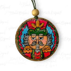 Pink Nutcracker Round Ornament