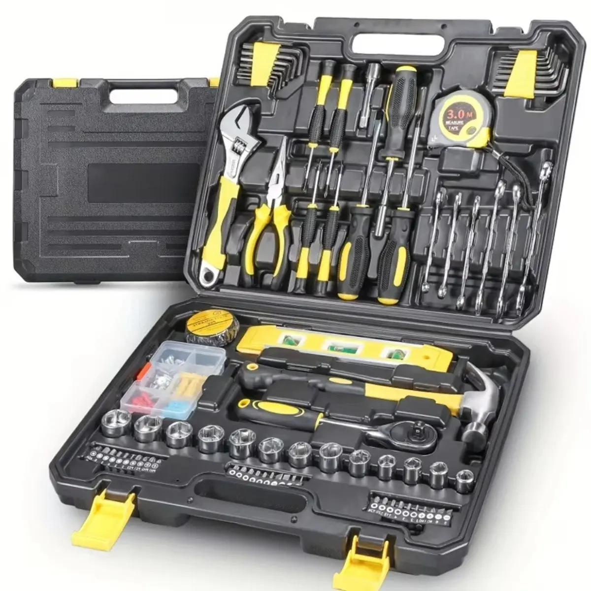Household Hardware Tool Set Combination Toolbox With Tools Gift Tool Set Complete Hardware Tools 82pcs 108pcs Home Repair DIY Tools