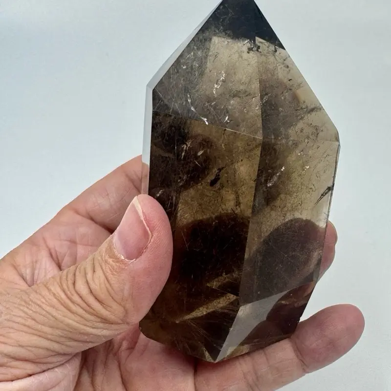 Smokey Quartz Crystal Polished Specimen with Fabulous Clarity for Home Decoration Extraordinary Quality Natural Specimen