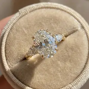 925 Silver Oval Shiny Ring for Women – Elegant Jewelry