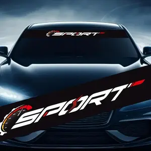 Car Windshield Sticker, Car Body Personalized Decoration Accessories, Waterproof Durable Self Adhesive Sticker for BMW Audi Mercedes Benz Volkswagen Ford, Vinyl Decals