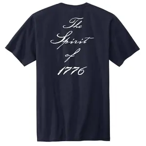 The Spirit of 1776 Unisex T- Shirt l DEFEND LIBERTY APPAREL l USA MADE l Cotton Classic Fit - Menswear Top Apparel Man Tshirt Casual Crewneck