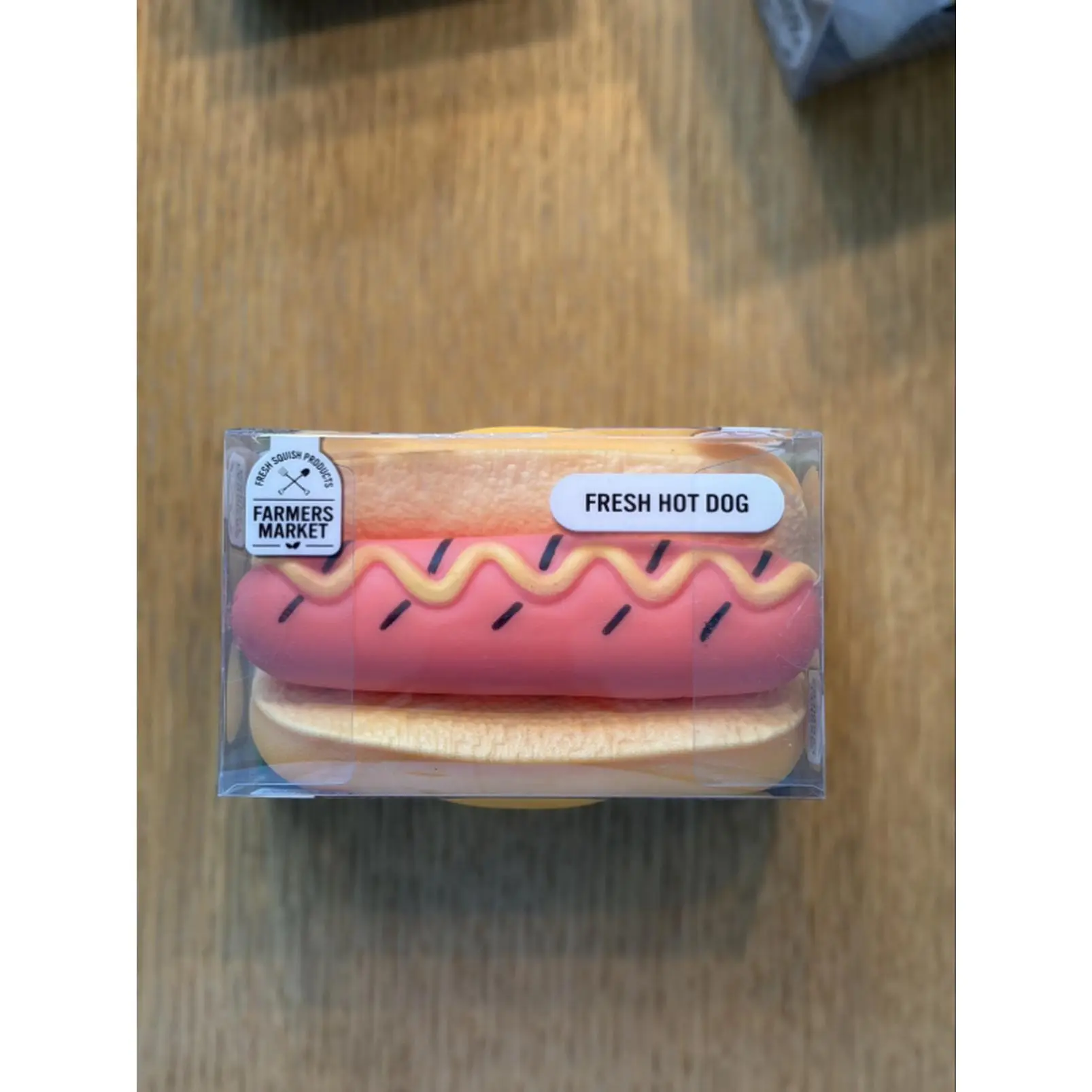 Farmers Market Fresh Hot Dog Squishy - Fun and Cute Hot Dog-shaped Squishy Toy for Kids and Adults