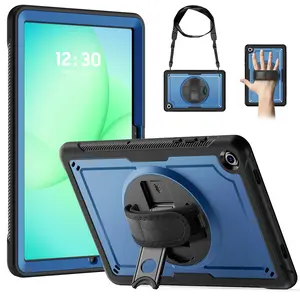 Case for Samsung Galaxy Tab A11 Plus 11" 2025 (SM-X230/ X235/X236),Heavy Duty Shockproof Protective Case with 360 Rotating Kickstand Hand & Shoulder Belt for Galaxy Tab A9 Plus 2023 (SM-X210/ X215/X216/ X218) Tablet Protective Cover