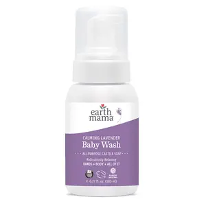 Earth Mama Calming Lavender Castile Baby Wash – Gentle Family Cleanser with Organic Lavender & Vanilla – 5.3 fl oz Earth Mama Calming Lavender Castile Baby Wash – Gentle Family Cleanser with Organic Lavender & Vanilla – 5.3 fl oz