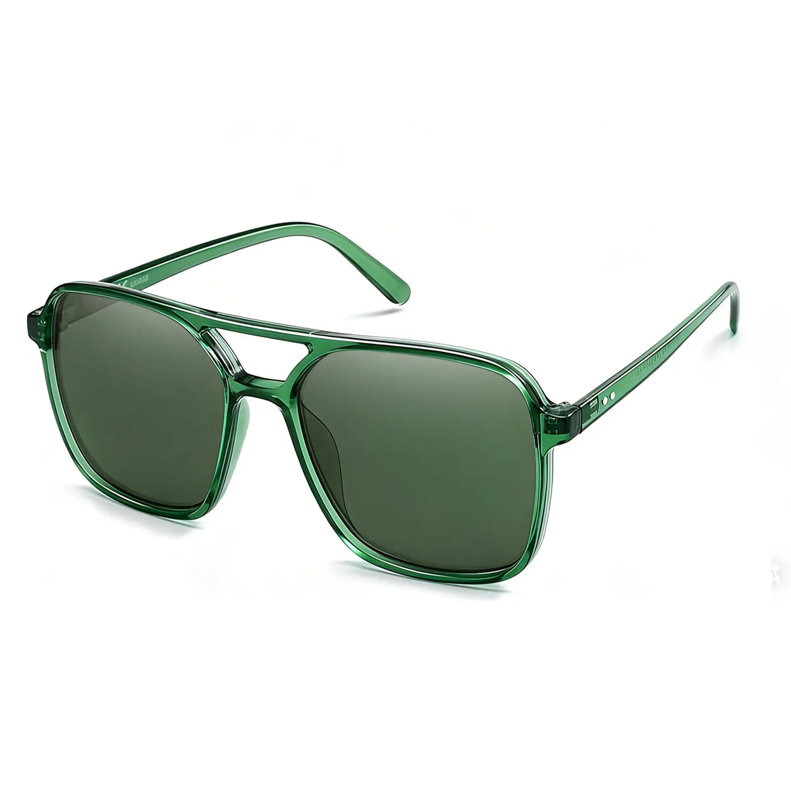 Transparent Green Frame Green Lens