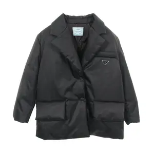Pre-owned PRADA Nylon Small Leather Goods Re Down Jacket