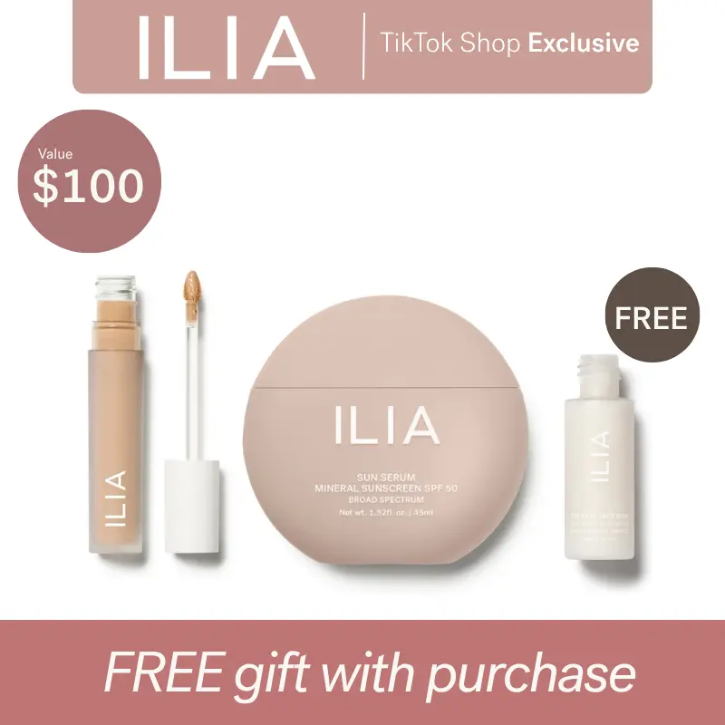 Sun Serum Mineral Sunscreen SPF 50 + Skin Blur Serum Concealer + FREE Mini Base Face Milk | TikTok Exclusive