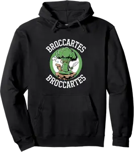 Broccartes Broccoli Witty Philosopher Pullover Hoodie - Nataliesa Shop 33B0F8NMFL91