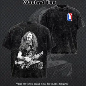 Retro Pantera - "Dimebag Darrell" Band Washed T-Shirt - Hoodie, Pantera Music Graphic Tee, Washed Oversized Tee, Rock Band Shirt, Retro Music Tee, Rock Music Lover Shirt, Vintage Band Shirts, Top Men's and Women's Clothing, Concert Merch, Summer Outfits