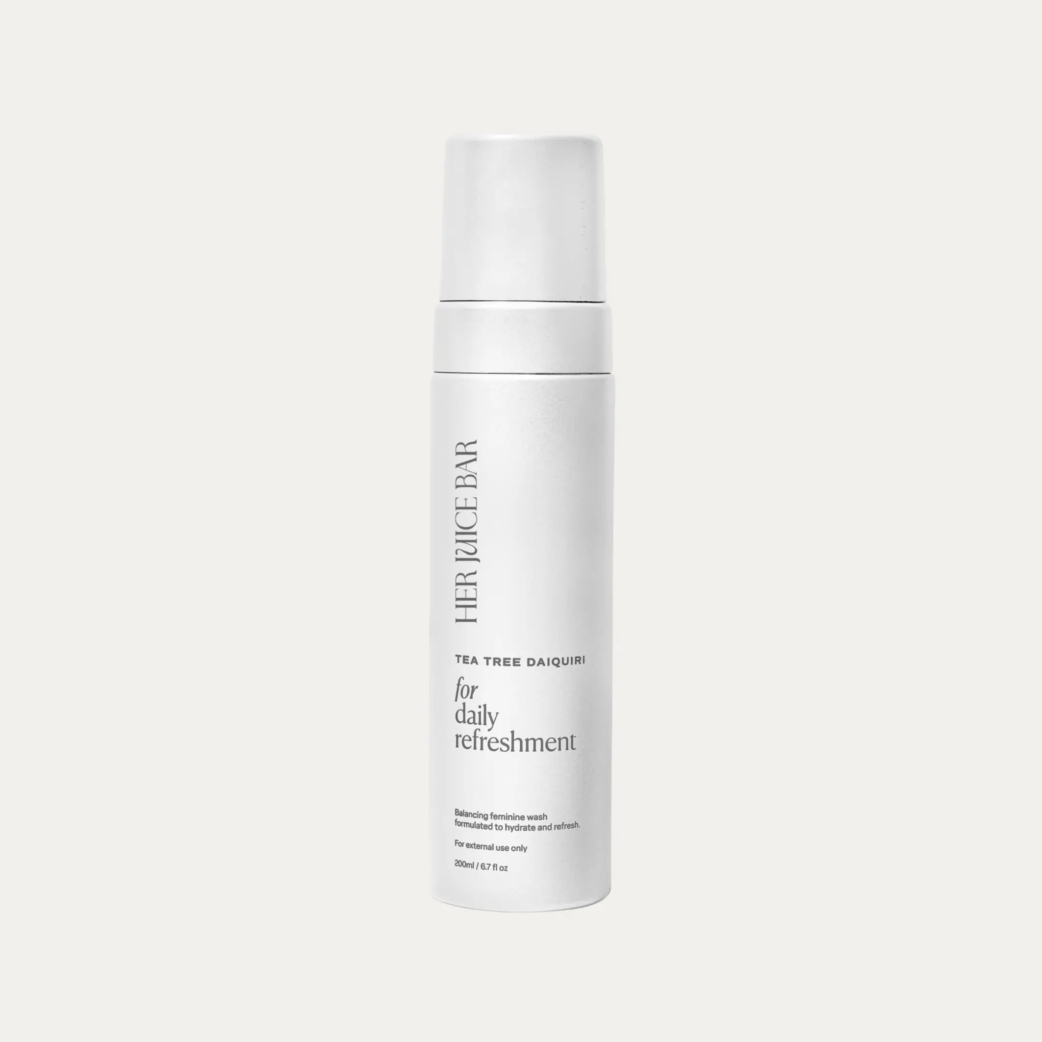 Her Juice Bar Fresh Tea Tree Daiquiri Organic Feminine Wash - Plant-Based, Natural Ingredients, Olive-Infused Gentle Cleanser for Daily Use Odor Control & Skin Balance | Beauty & Personal Care Intimate Wash