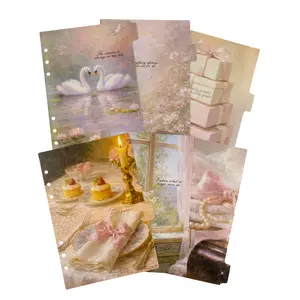 Pastel Collection Dividers | Beautiful A5 A6 Ring Binder Dividers with Tab Stickers