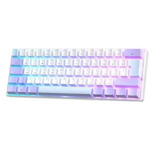MAGIC-REFINER MK37 60% Wired Rapid Trigger Gaming Keyboard UK Layout, Hall Effect Magnetic Switches, 8000Hz Polling Rate, 0.04mm RT Accuracy, 0.125ms Latency, RGB Backlit, Hot-Swap, PBT Keycap