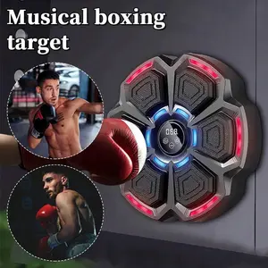 Music Boxing Machine For Adults,Bluetooth Smart Boxing Traineing Machine,Wall Target Punching Workout For Kids,Reflex Training Suitable For Home,Office,Gym,Fun Fitness Equipment