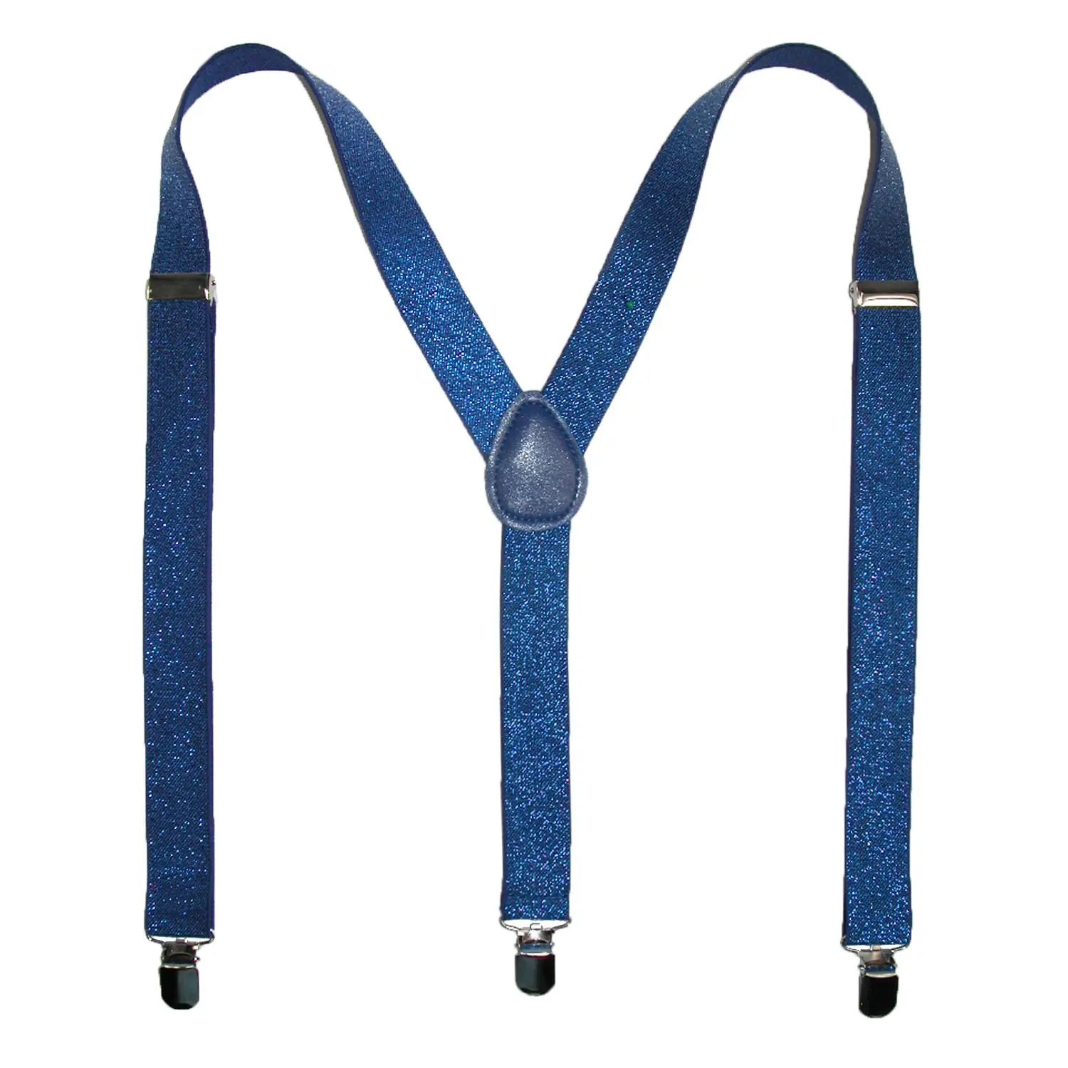 ctm Women's Elastic Band Glitter Suspenders - Clip-End Fashion Accessories for Dance Costume, Evening Events, Daily Wear, Cute Accessories
