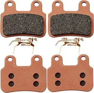2 Pairs Copper Sintered E-Bike Disc Brake Pads for Ridstar Q20/Q20 Pro/H26 Pro All-Metal Low Noise High Heat Resistance Strong Bite Front & Rear Set