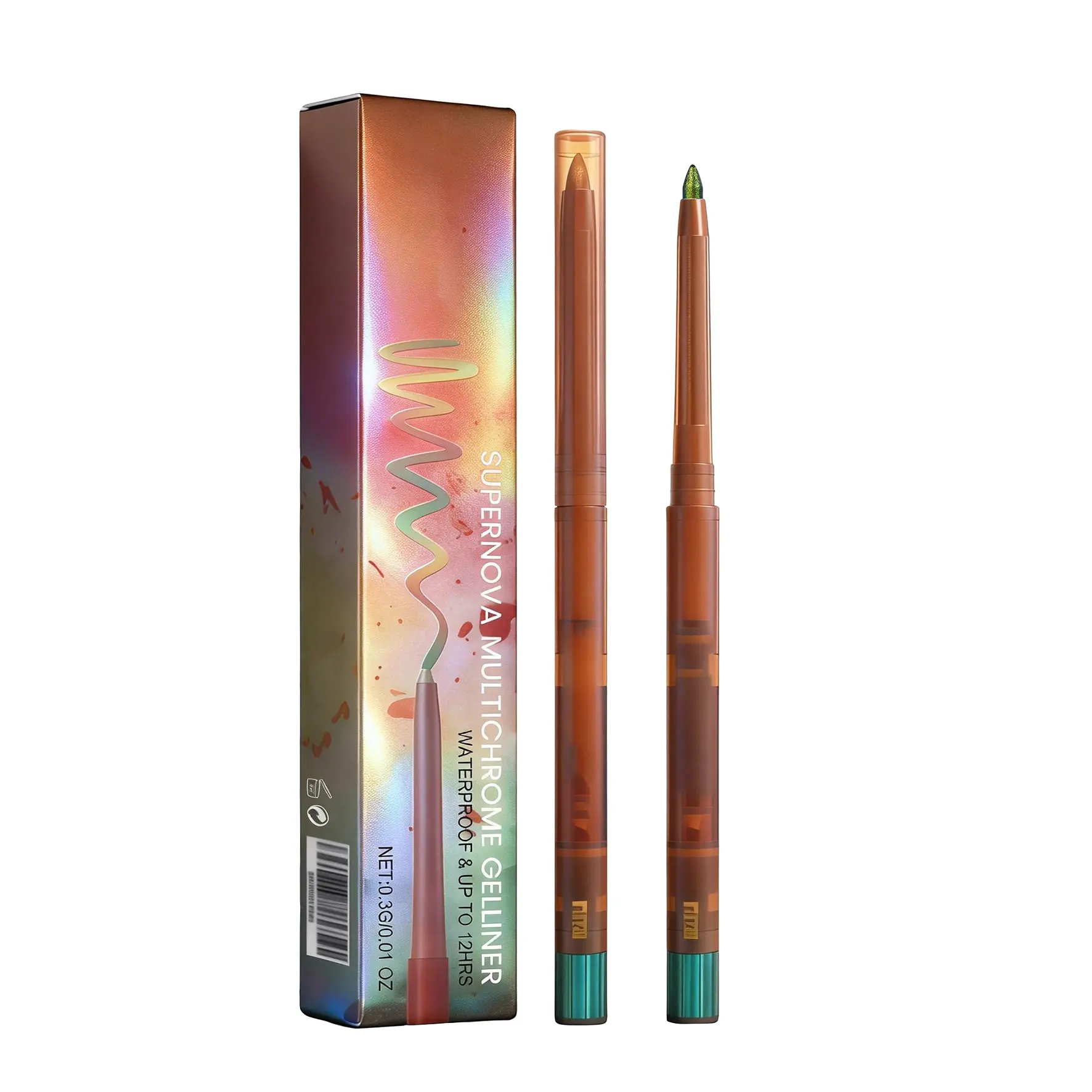 Light Variable Eyeliner Gel Pen #01, Unique Eye Makeup Style, Smooth Lines, No Smudging, No Makeup Fading, Color Change, Shiny Makeup
