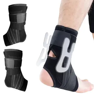 Adjustable Sports Ankle Brace, Breathable Ankle Support with Compression Straps for Stability & Injury Prevention