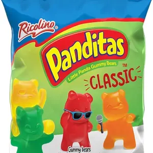 Ricolino Panditas Classic Little Panda Gummy Bears 4.4oz 5 bags Sweet Snack