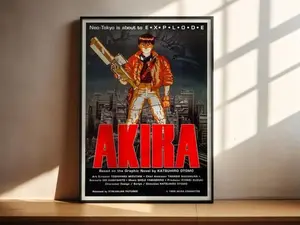 Akira Poster, Kaneda & Tetsuo Wall Art, Anime Manga Fan Decor - Number 03