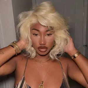 Frosty Bob Luxe 12” Human Hair Wig - Frosty Blonde Step Cut for Effortless Model-Off-Duty Energy & High-Fashion Edge