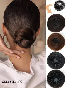 3 inch Magic Bun Hair Accessory for Women, Messy Bun, Easy-to-use Headbands And Hair Clips, Perfect for Elegant High Ponytails, Made Of High-temperature Synthetic Fiber, Ideal for Weddings, Parties, And Formal Events, Suitable for Formal Occasions