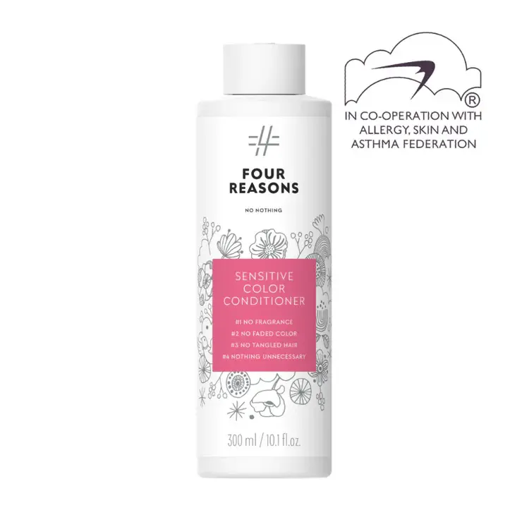 Four Reasons Sensitive Color Conditioner 10.15 oz Fragrance-Free Lightweight Conditioner for Sensitive Hair, No Weighting, Allergen Free