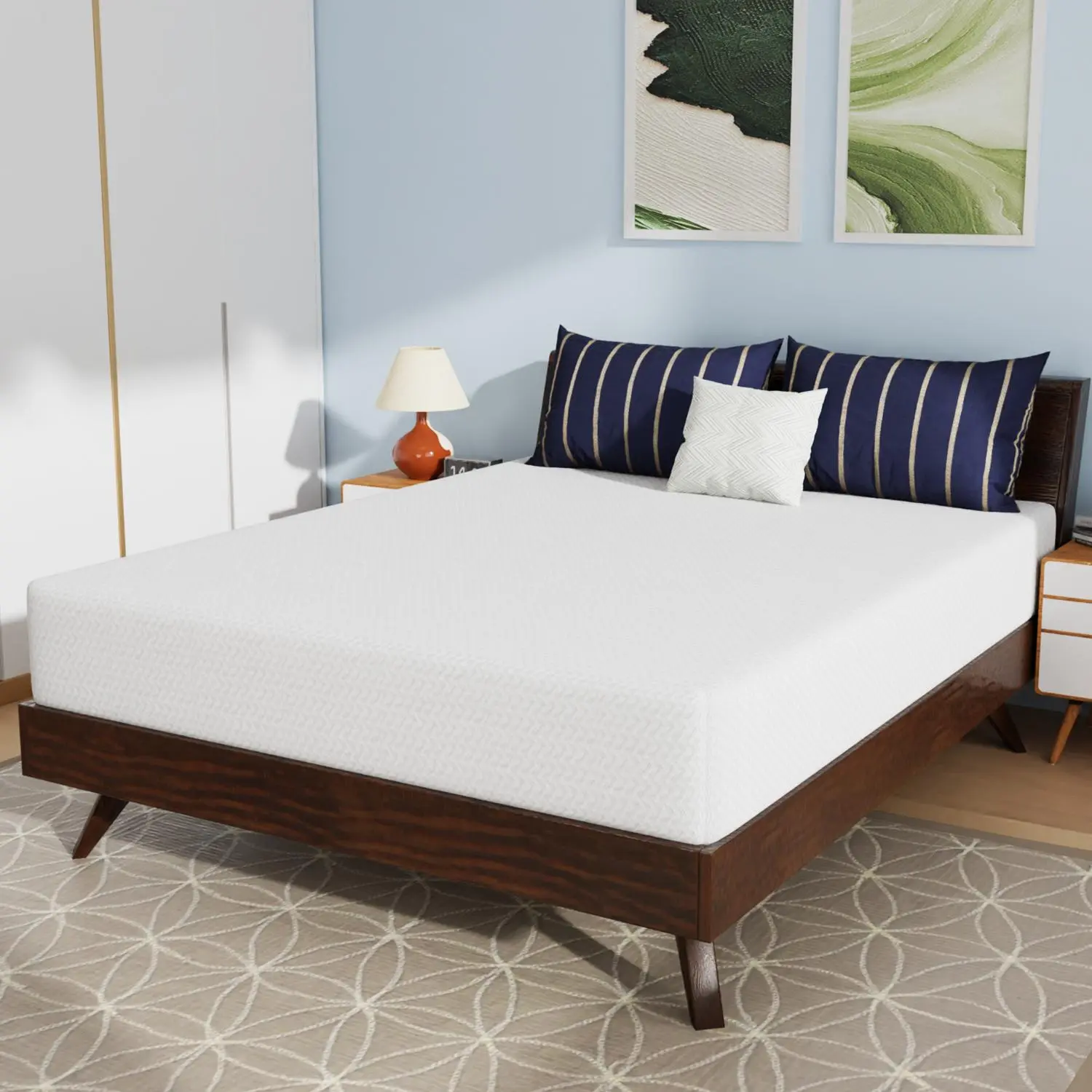 Five-story Design 6/8/10/12inch Queen King Twin Full Mattress High Quality Double Coil Spring Mattress in Single Double Queen King Classic Comfort for Your Family