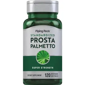 Piping Rock Saw Palmetto for Men and Women | 120 Softgels | Complex with Pumpkin Seed Oil & Pygeum Extract | Extra Strength Prostate Supplement | Non-GMO, Gluten-Free