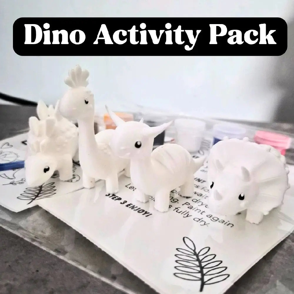 4 Pack DIY Dino Paint Kit