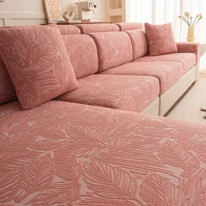 Fleece Sofa Cover Protector, All-Season Elastic Couch Slipcover, Machine & Hand Washable, Anti-Cat Scratch, No Shedding, Classic Style