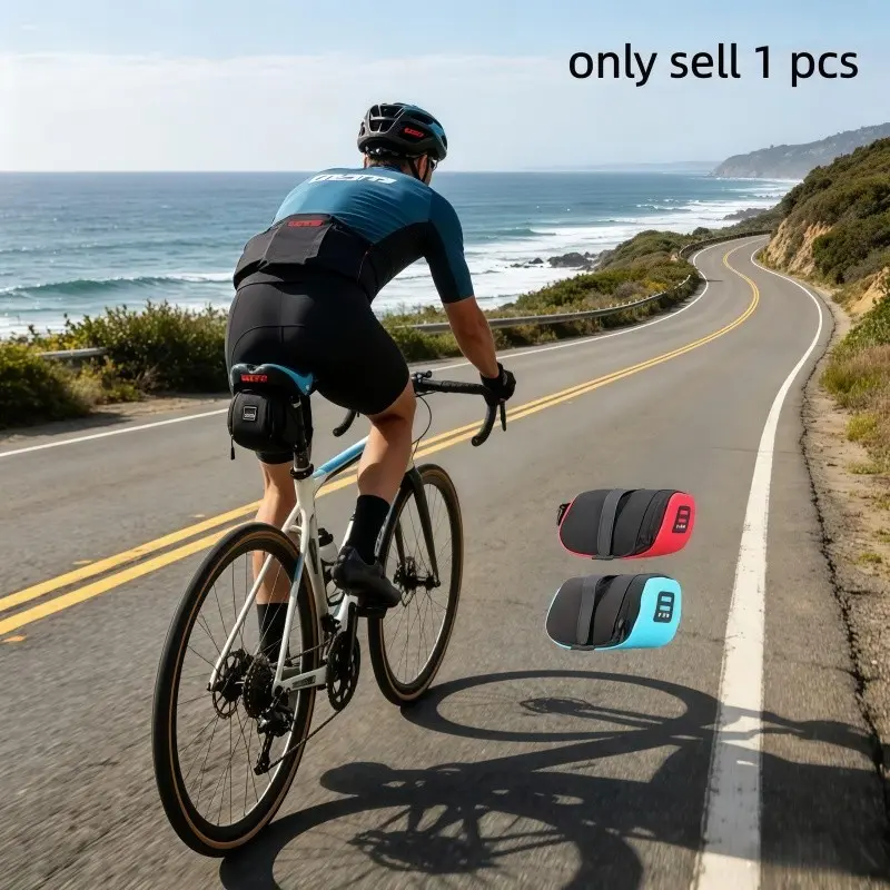 Large Capacity Bike Tool Bag, Mountain Bike Road Bike Seat Pack, Foldable Bicycle Tail Bag, Outdoor Cycling Gear Storage, Bicycle Accessories