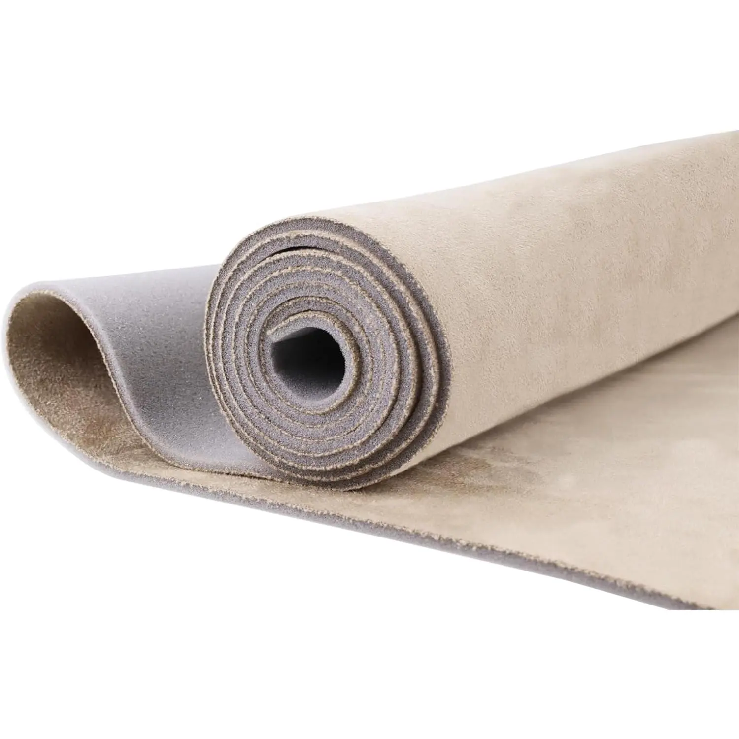 Beige Suede Headliner Fabric 54" L x 60" W with  Backing, Auto Suede Roof Top Fabric, Automotive Interior Roof Replacement Material for , SUV, Boat, Pickup, , RV, Home Repair