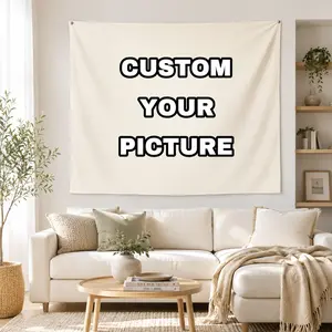 Custom Full Image Tapestry, Personalized Photo Wall Hanging Decor, Soft Fabric Tapestry for Bedroom Dorm Living Room, Gift Backdrop, Multiple Sizes & Custom Colors