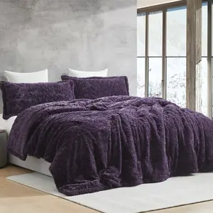 Wriggle With It - Coma Inducer Oversized Comforter Set - Darkest Possible Purple