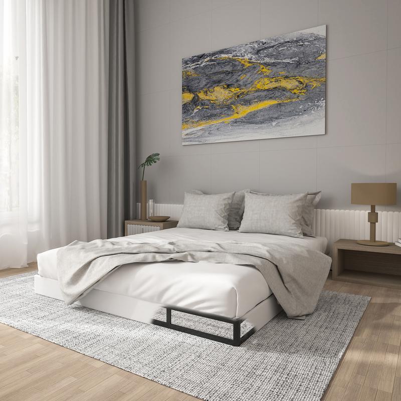 Edenza-Queen Box Spring 5 Inch, Heavy Duty Mattress BoxSpring Foundation, Sturdy Queen Box Springs for Bed with Fabric Cover Set, Easy Assembly, Noise Free