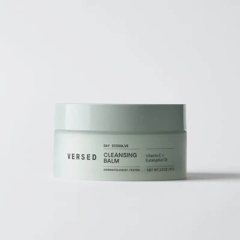 Versed Day Dissolve Cleansing Balm - Makeup Melting Balm & Face Cleanser Infused with Vitamin E + Eucalyptus Oil to Calm Skin