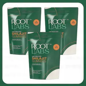 3 packs Root Labs 10-in-1 Alpha Shilajit Gummies – 4000mg Himalayan Shilajit – 120 Gummy complex