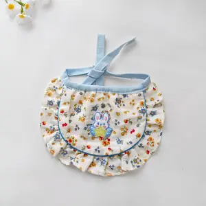 Floral Bow Lace Trim Drool Towel for Pets, Cat Scarf, Dog Bib, Bichon Additions