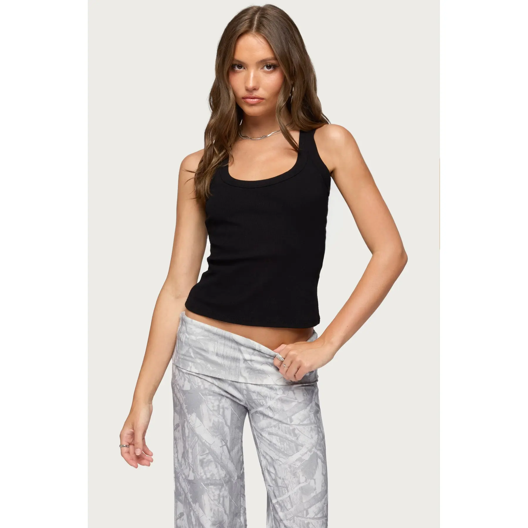 Harlowe Ribbed Racerback Tank Top